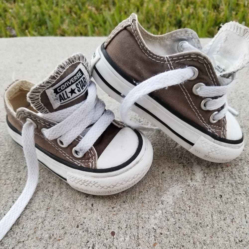 Charcoal Converse Toddler size 3